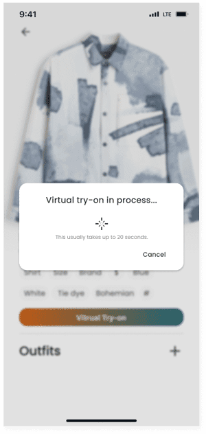 Virtual Fitting Process